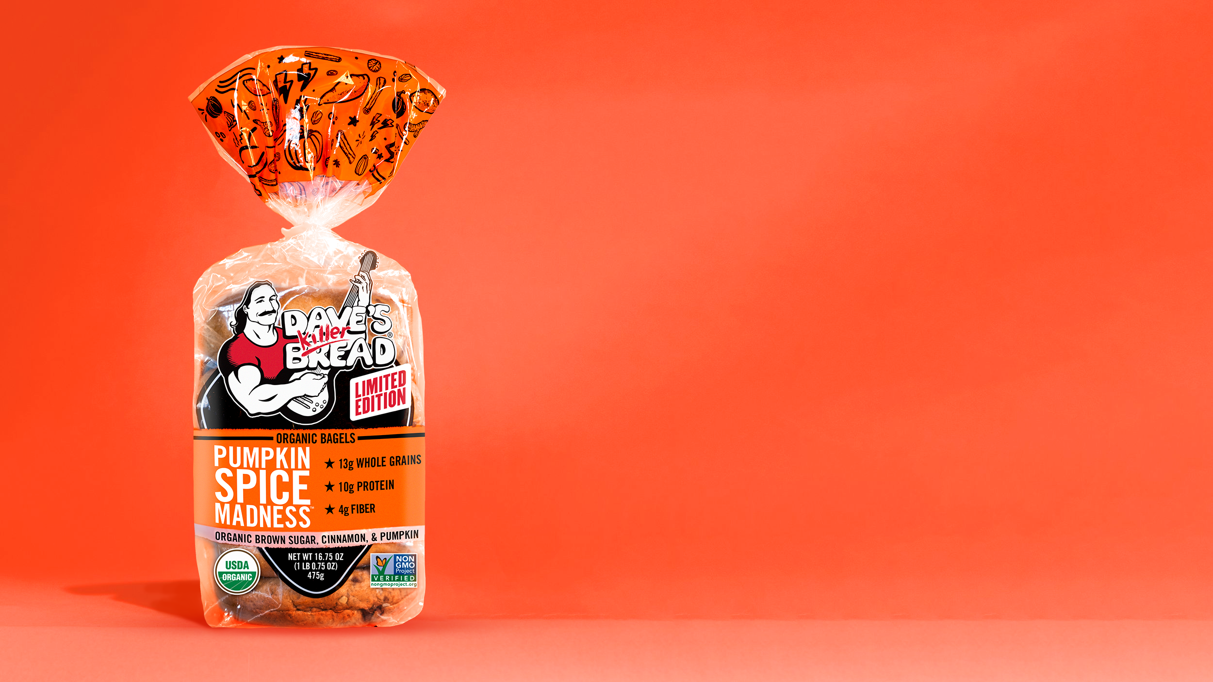 Pumpkin Spice Bagels — Dave's Killer Bread